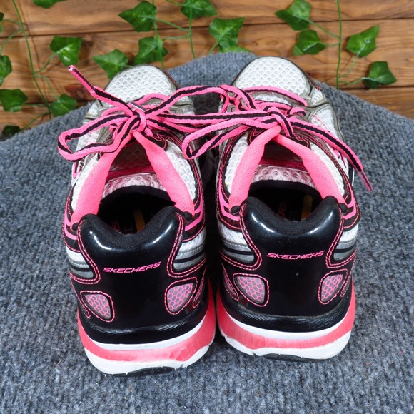 Skechers Sport Lightweight Women Athletic Shoe Size 7.5 Training Silver Pink - Picture 4 of 6